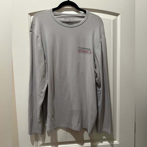 EDDIE BAUER SPORT MEN’S PERFORMANCE LONG SLEEVE CREWNECK GRAPHIC TEE.  LARGE. - Picture 1 of 5